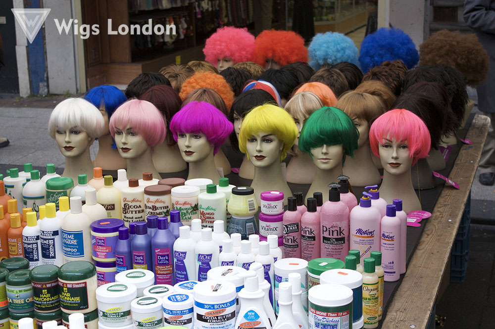 Colourful wigs